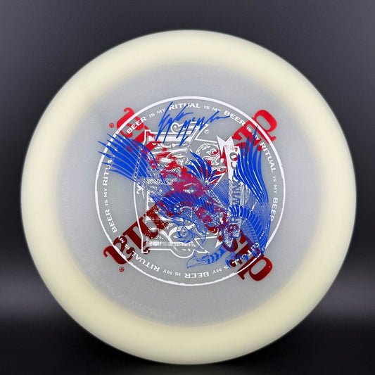 Glow C-Line PD2 Penned - Rare Triple Stamp - Eagle Black Ink, Ritual Discmania