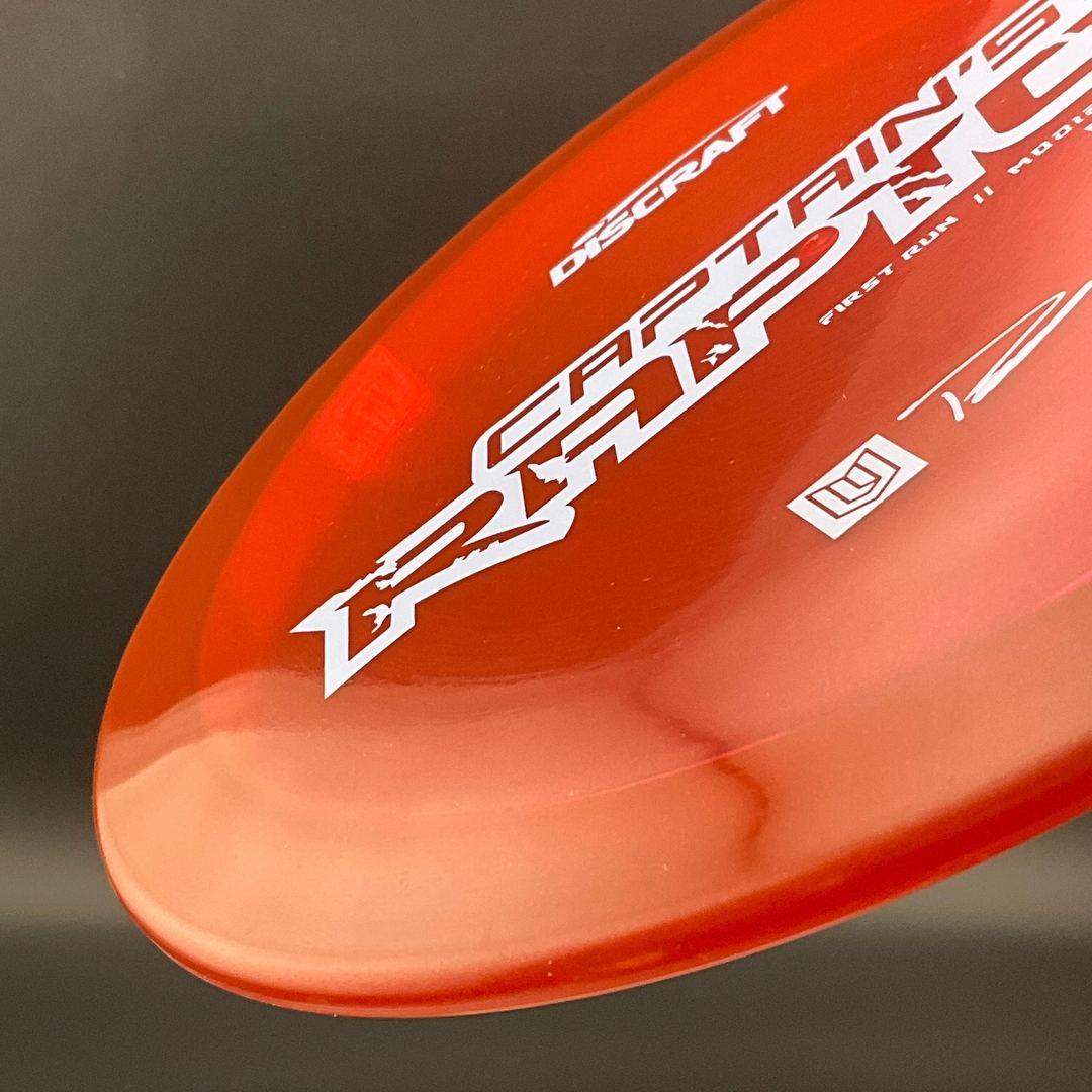 Captain's Raptor - First Run - Paul Ulibarri Signature Series - Metallic Iced Ruby Colorshift Discraft