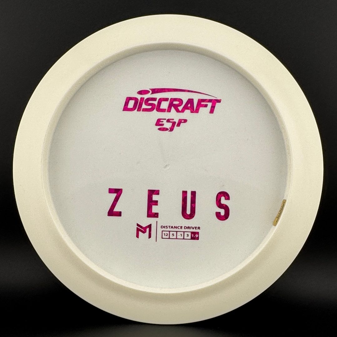 White ESP Zeus - Bottom Stamp Dyer's Delight - Paul McBeth Discraft