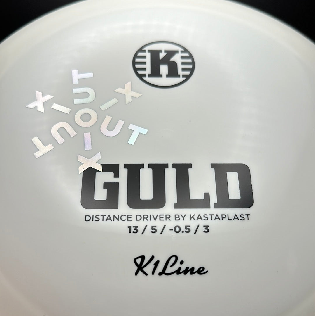 K1 Guld - X-Out Snowflake Stamp Kastaplast