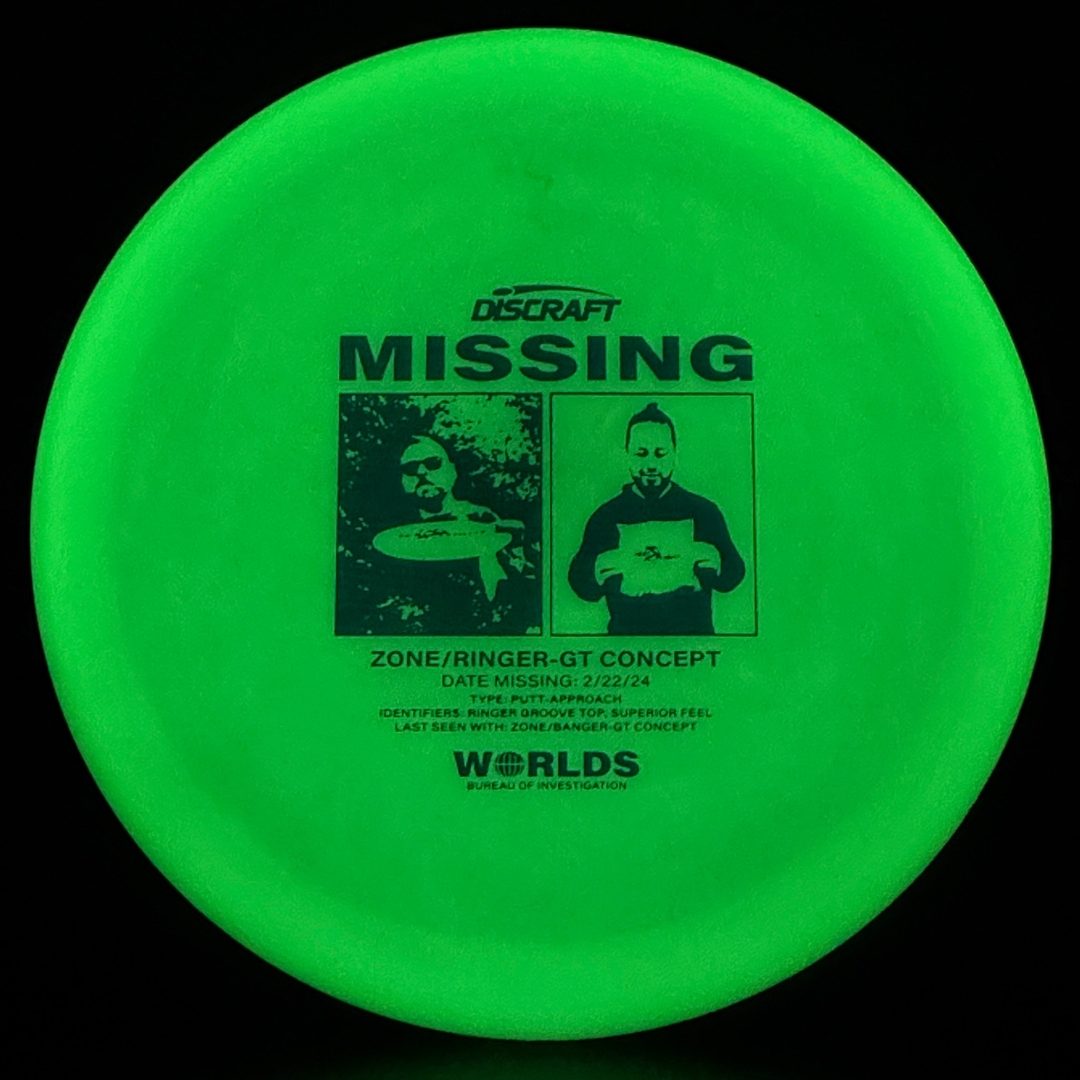 Glo ESP Zone GT Ringer Top - Missing - Worlds 2024 Discraft