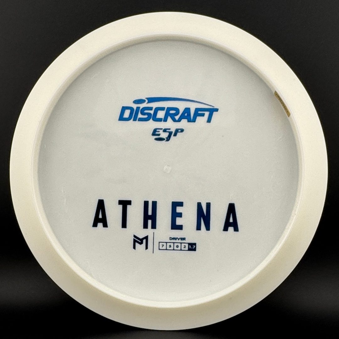 White ESP Athena - Bottom Stamp - Dyer’s Delight Discraft