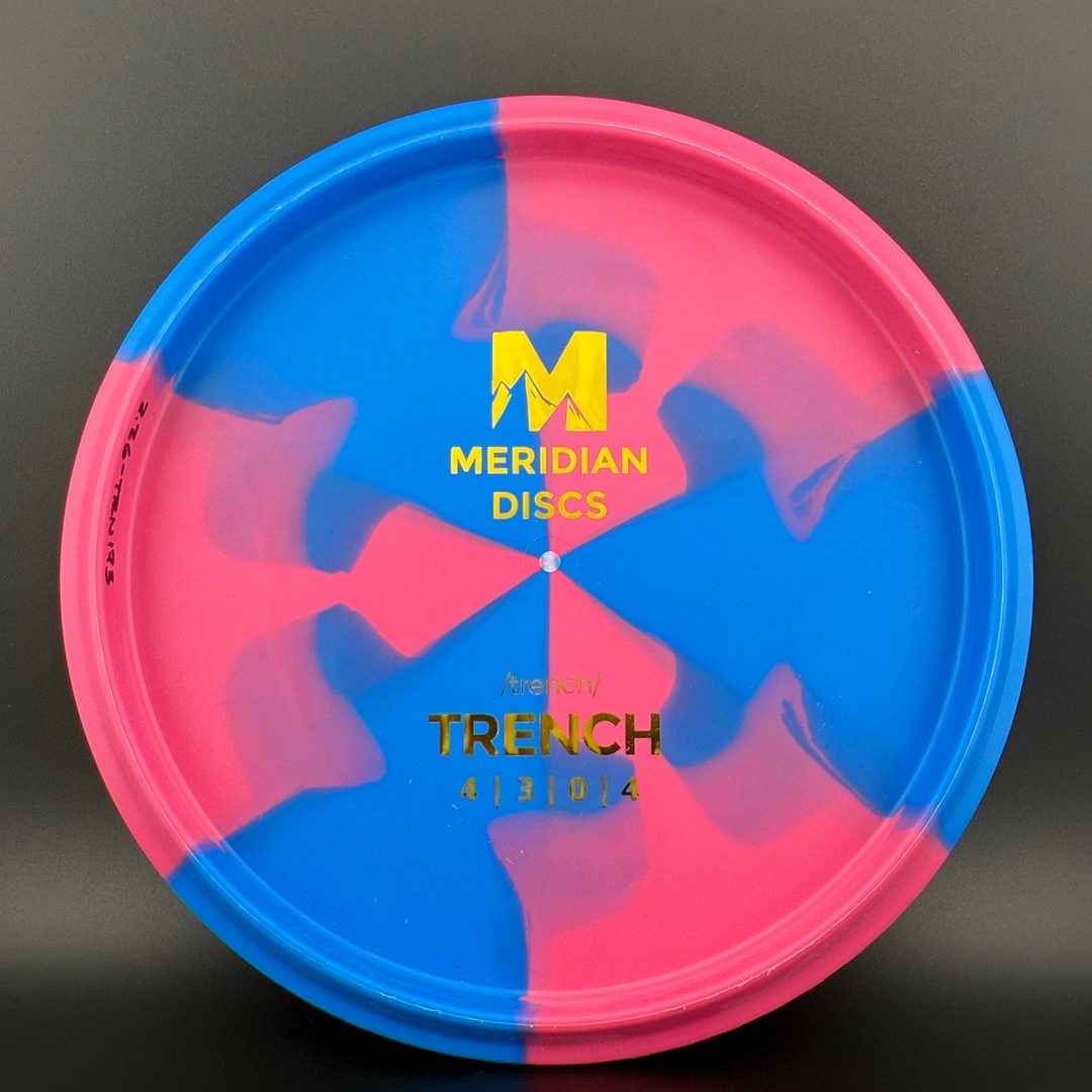 Marbled Graphite Trench Meridian Discs