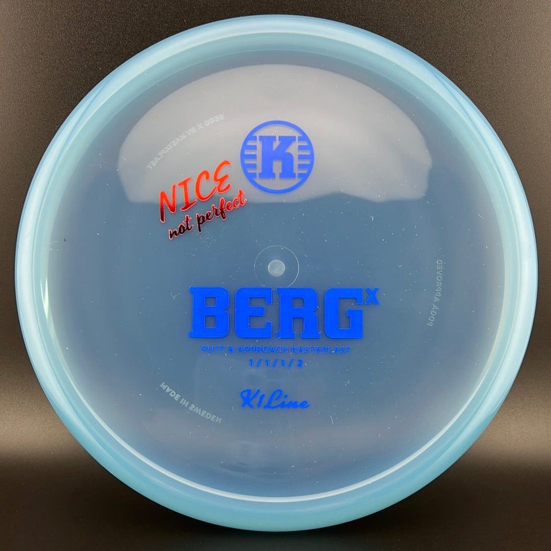 K1 Berg X - Blue "Nice Not Perfect" X-Out Kastaplast