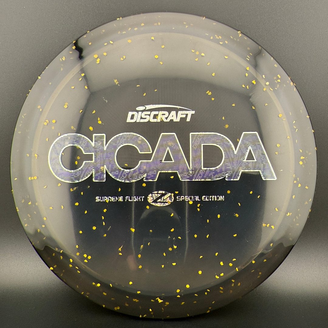 CryZtal Confetti Cicada - "Shredded Orange" Supreme Flight Open Discraft