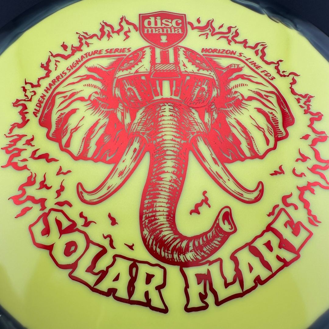 Horizon S-Line FD3 - Solar Flare - Alden Harris Signature Series Stamp by Manny Trujillo DROPPING OCTOBER 9TH @ 7 AM MST Discmania