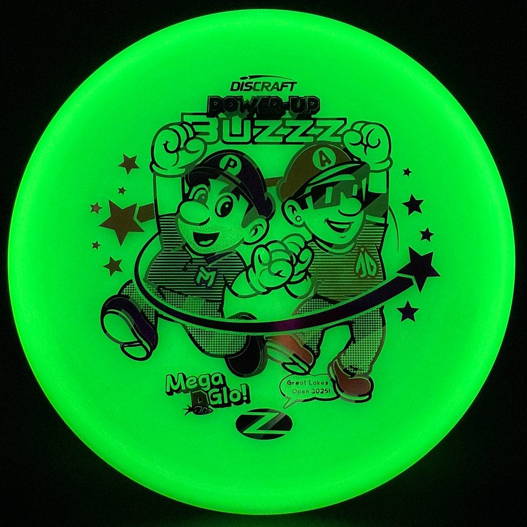 Mega Glo Buzzz - Power-Up - Paul McBeth & Anthony Barela Collab Discraft