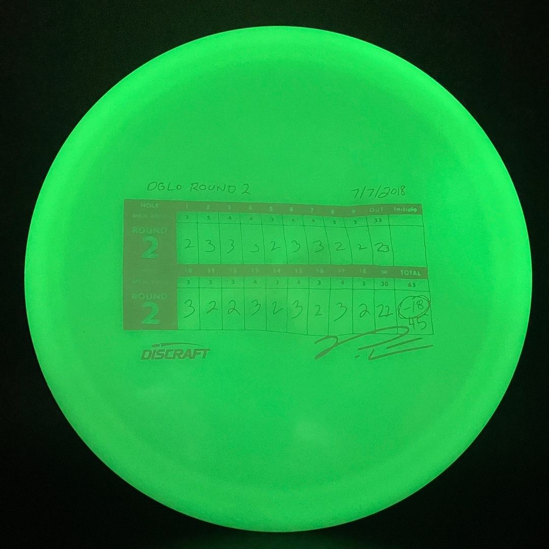 UV Z Glo Anax - Paul McBeth 18 Under Round - DGLO 2024 Discraft