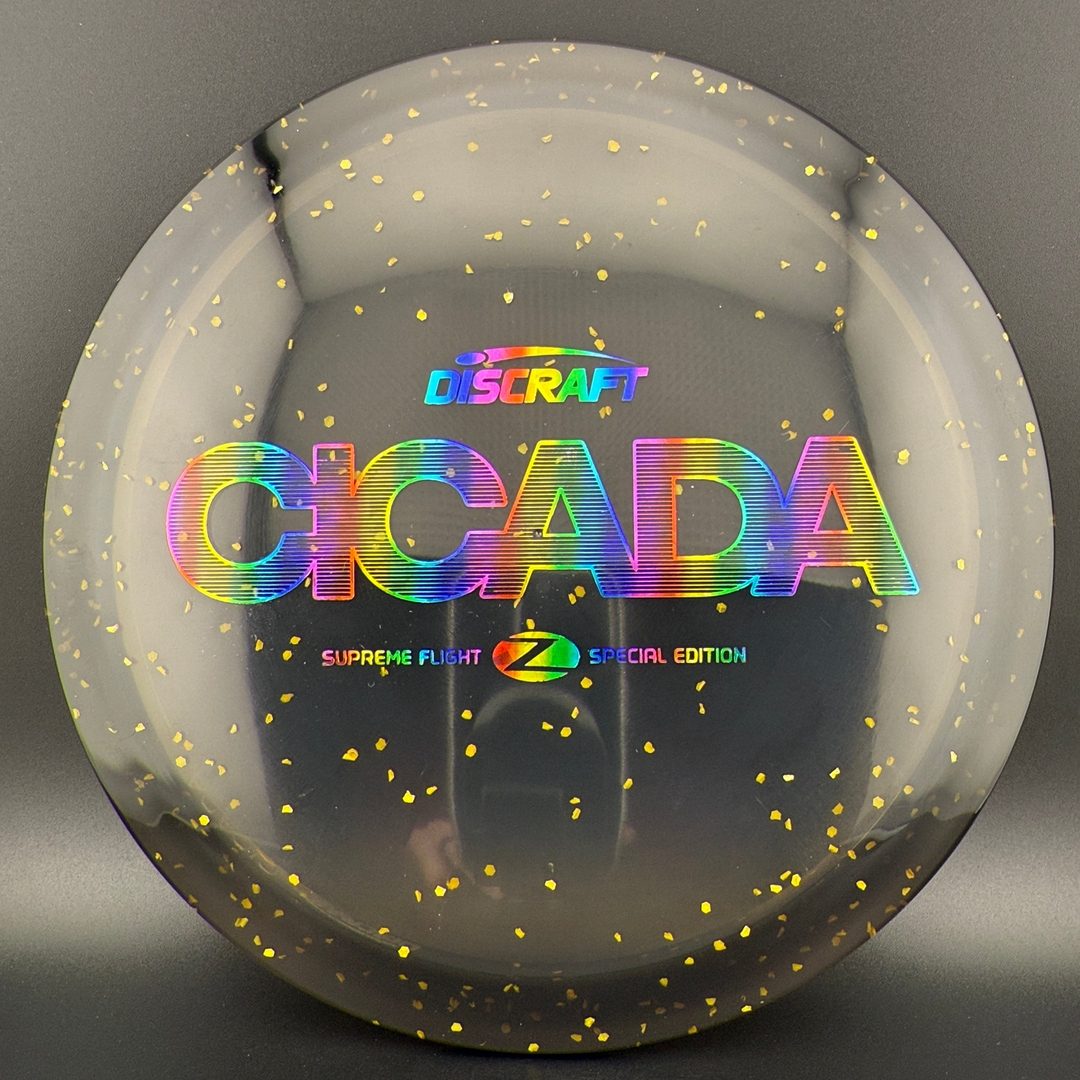 CryZtal Confetti Cicada - "Shredded Orange" Supreme Flight Open Discraft