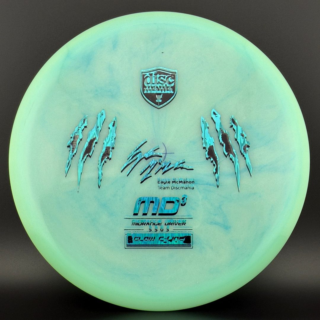 Color Glow C-Line MD3 Penned Eagle Claw X-Out *Warehouse Stash* Discmania
