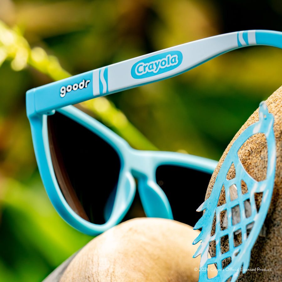 "Blue Lagoon" Limited Crayola OG Polarized Sunglasses Goodr