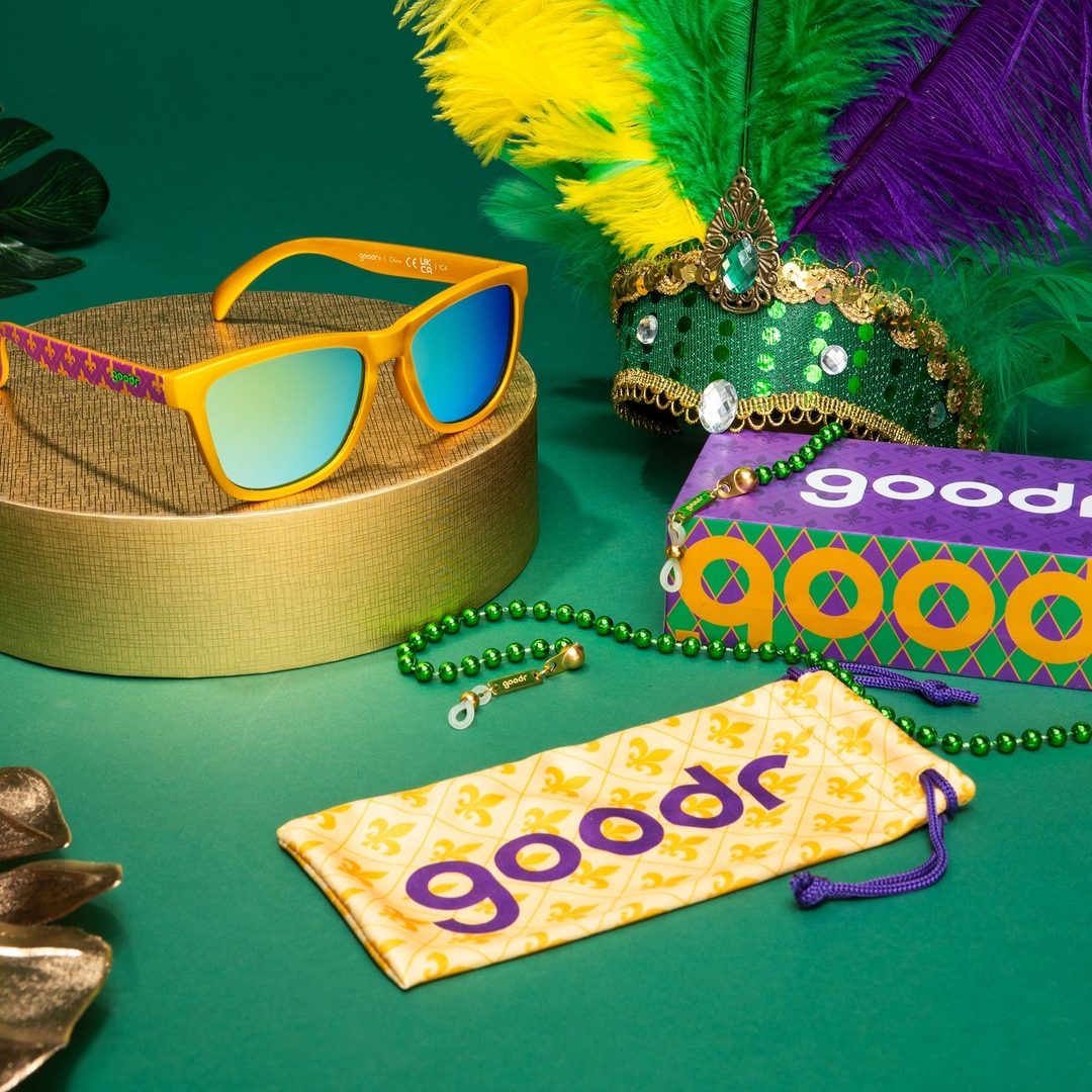 "Born In A King Cake” Mardi Gras OG Polarized Sunglasses Goodr