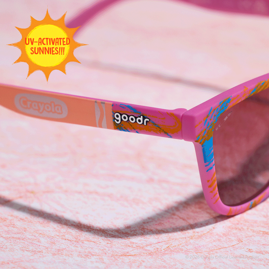 "Summertime" UV Activated Crayola OG Polarized Sunglasses Goodr