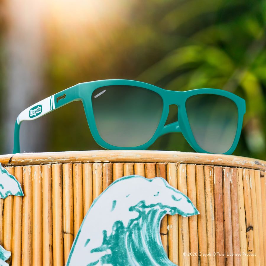 "Turquoise Surf” Limited Crayola OG Polarized Sunglasses Goodr
