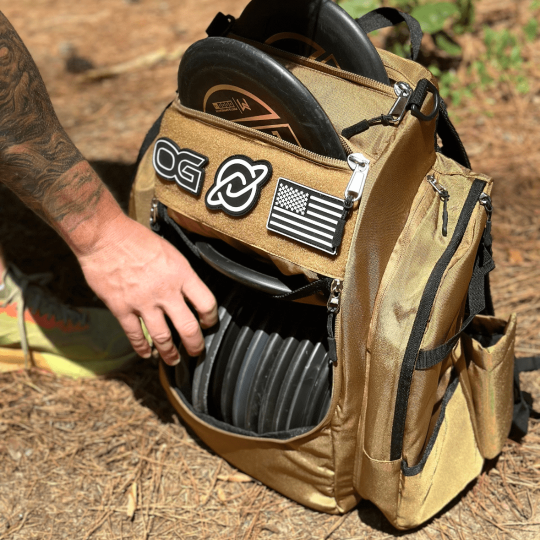 Discology Disc Golf OG V3 Disc Golf Bag - Coyote Tan Discology Disc Golf