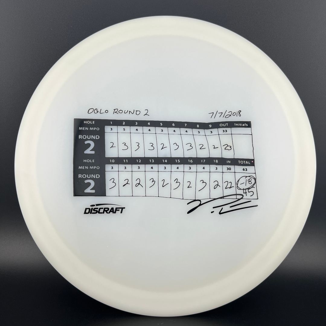 UV Z Glo Anax - Paul McBeth 18 Under Round - DGLO 2024 Discraft