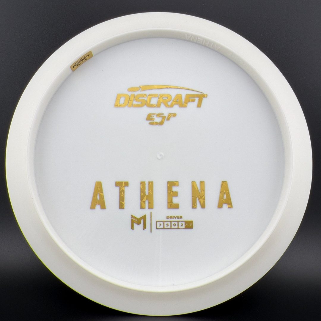 White ESP Athena - Bottom Stamp - Dyer’s Delight Discraft