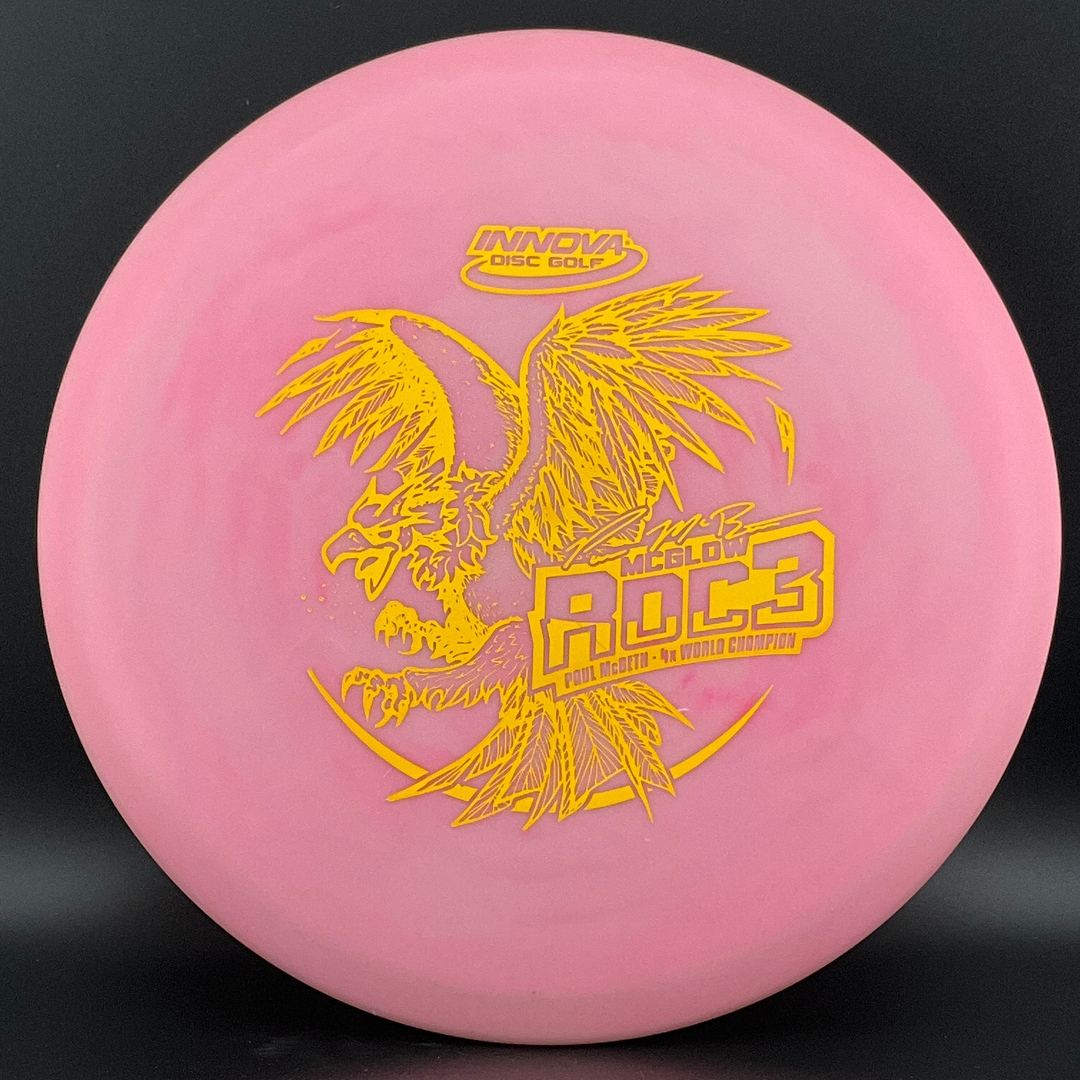 McPro Glow Roc3 - Paul McBeth 2018 4x World Champion - Matte Lemon Foil! Innova