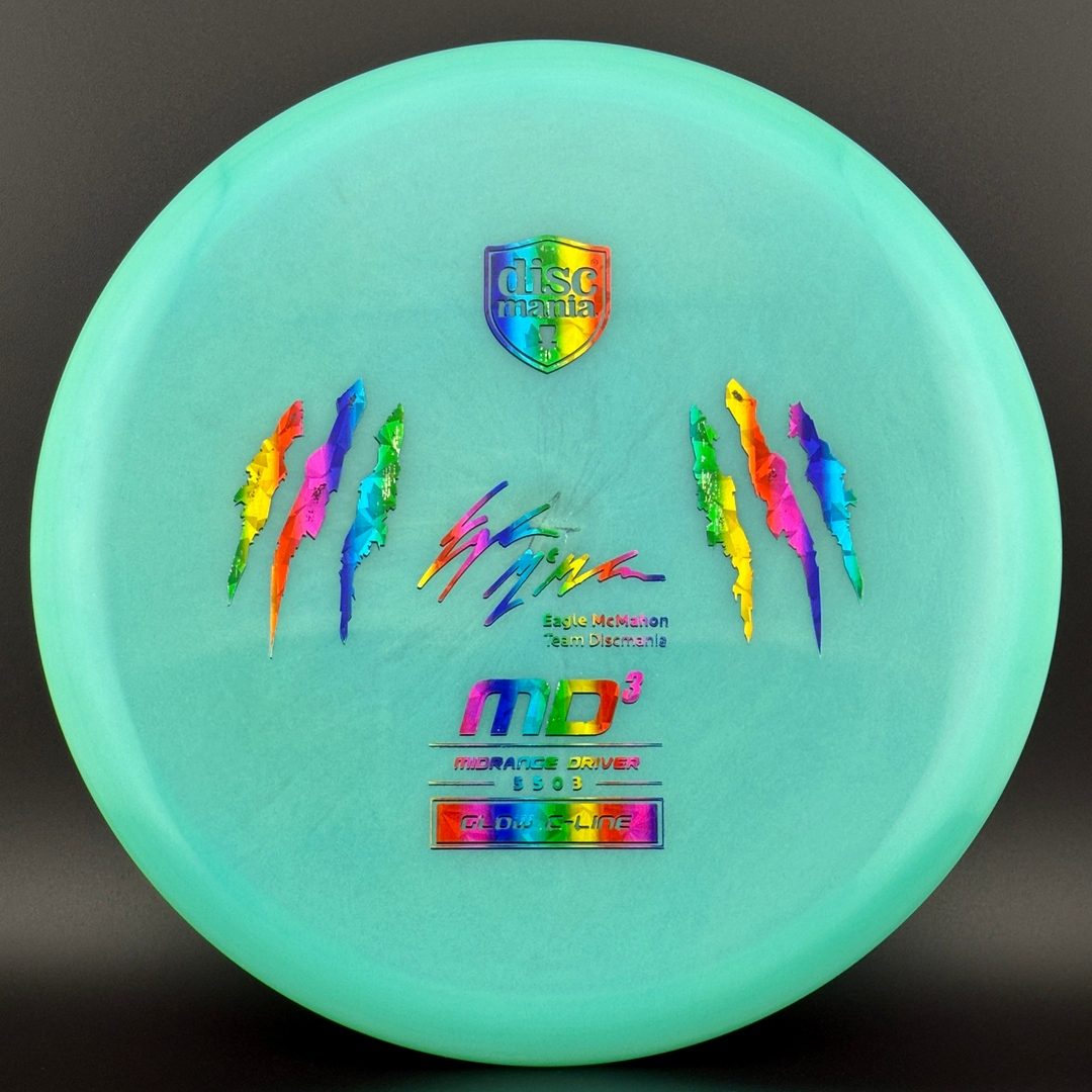 Color Glow C-Line MD3 Penned Eagle Claw X-Out *Warehouse Stash* Discmania