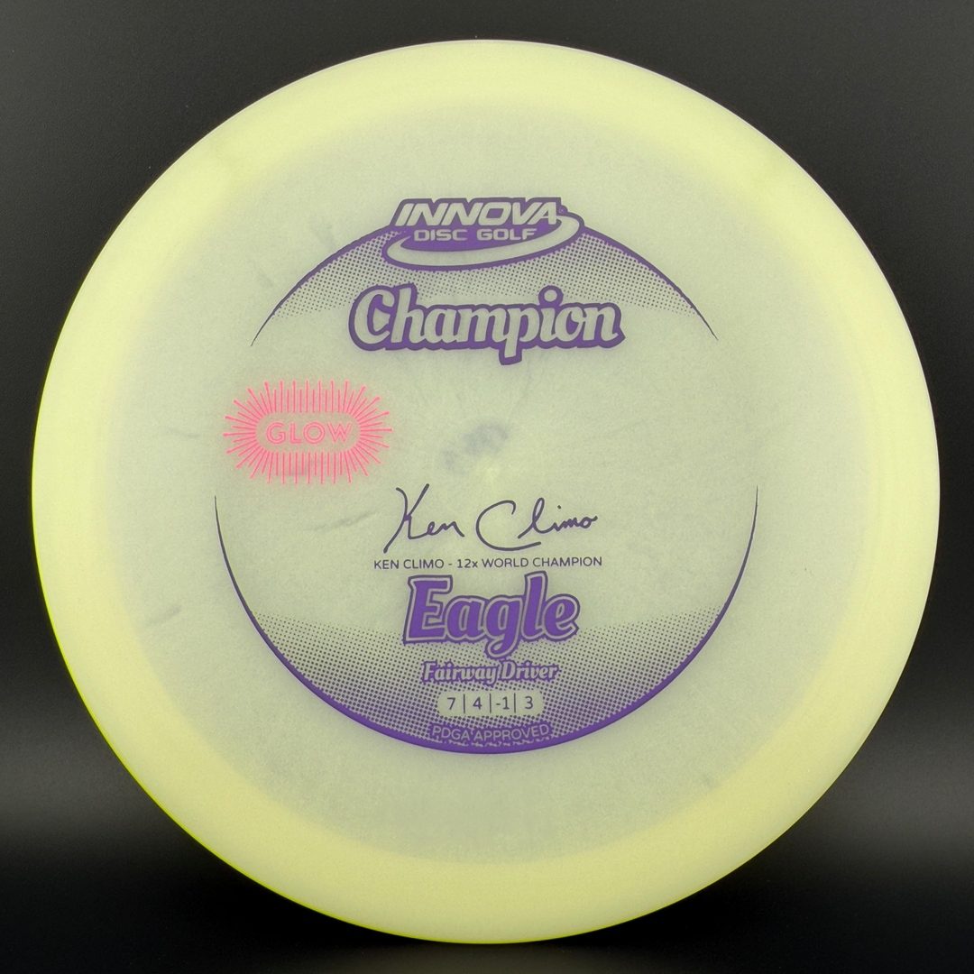 Classic Color Glow Champion Eagle - Ken Climo 12x Innova
