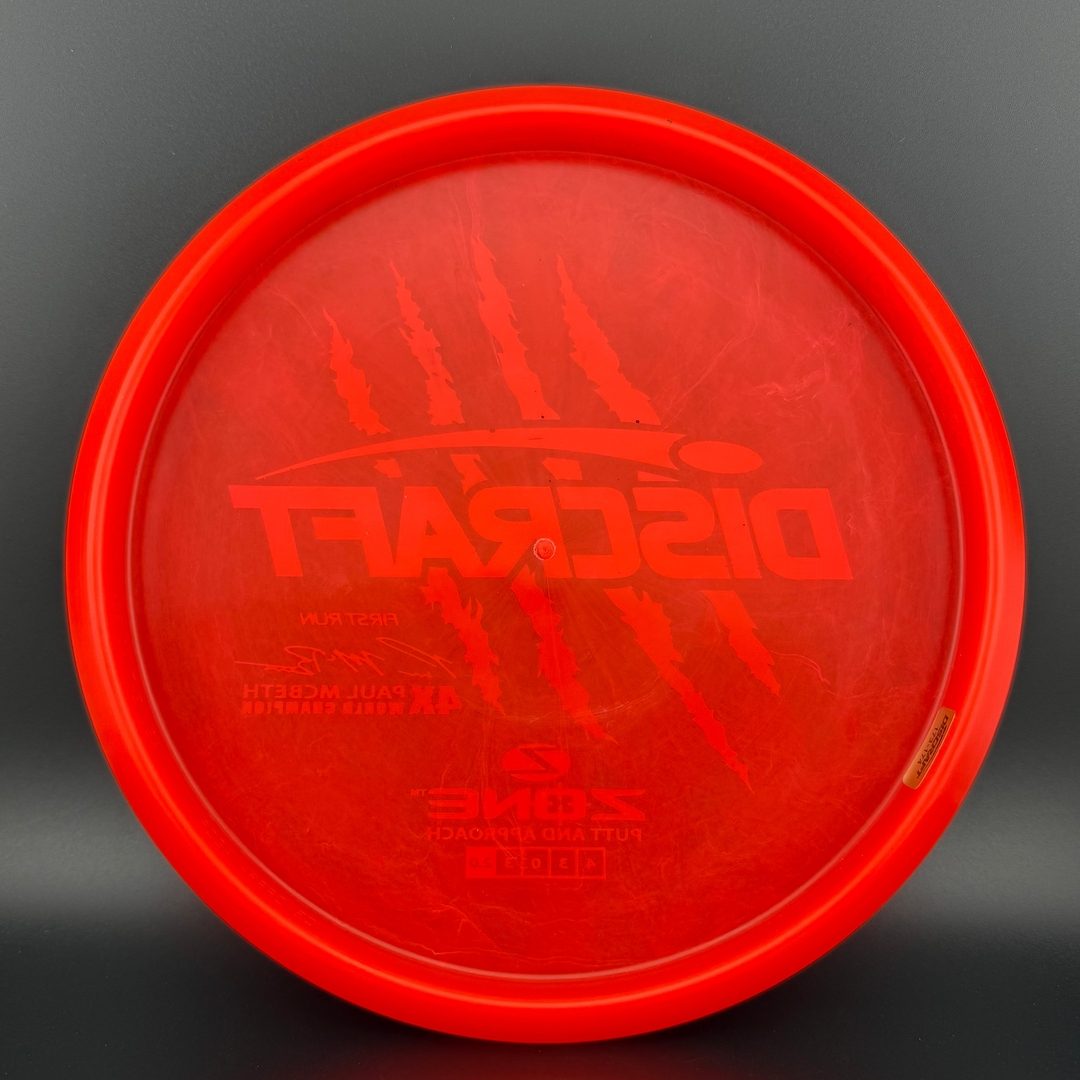 Z Zone First Run - Paul McBeth 4X Claws World Champion - Webby Discraft