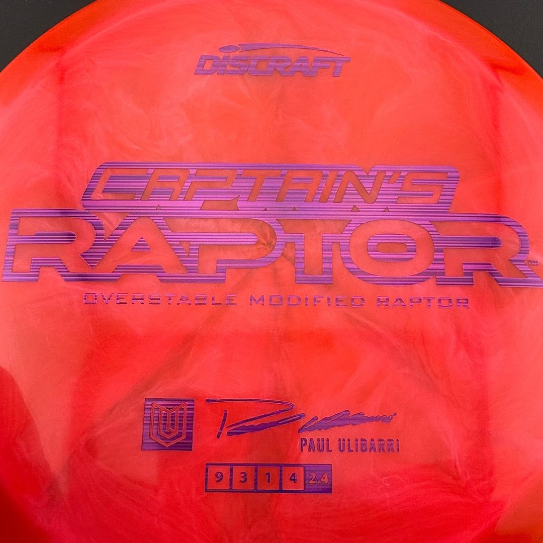 Special Z Blend Captain's Raptor - Paul Ulibarri 2025 Signature Series Discraft