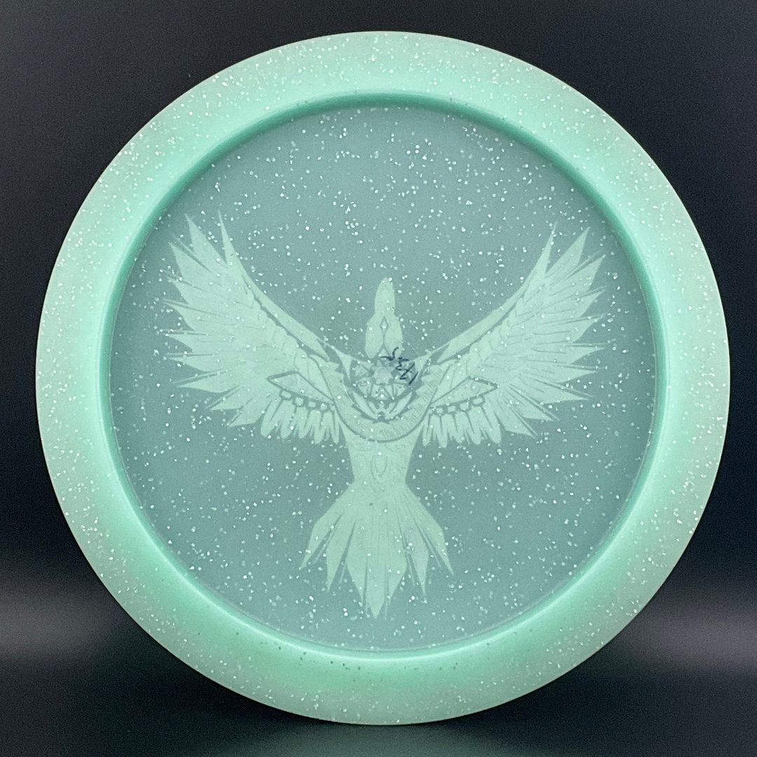 Metal Flake Glow Aztec X-Out - Eagle Triple Foil Infinite Discs