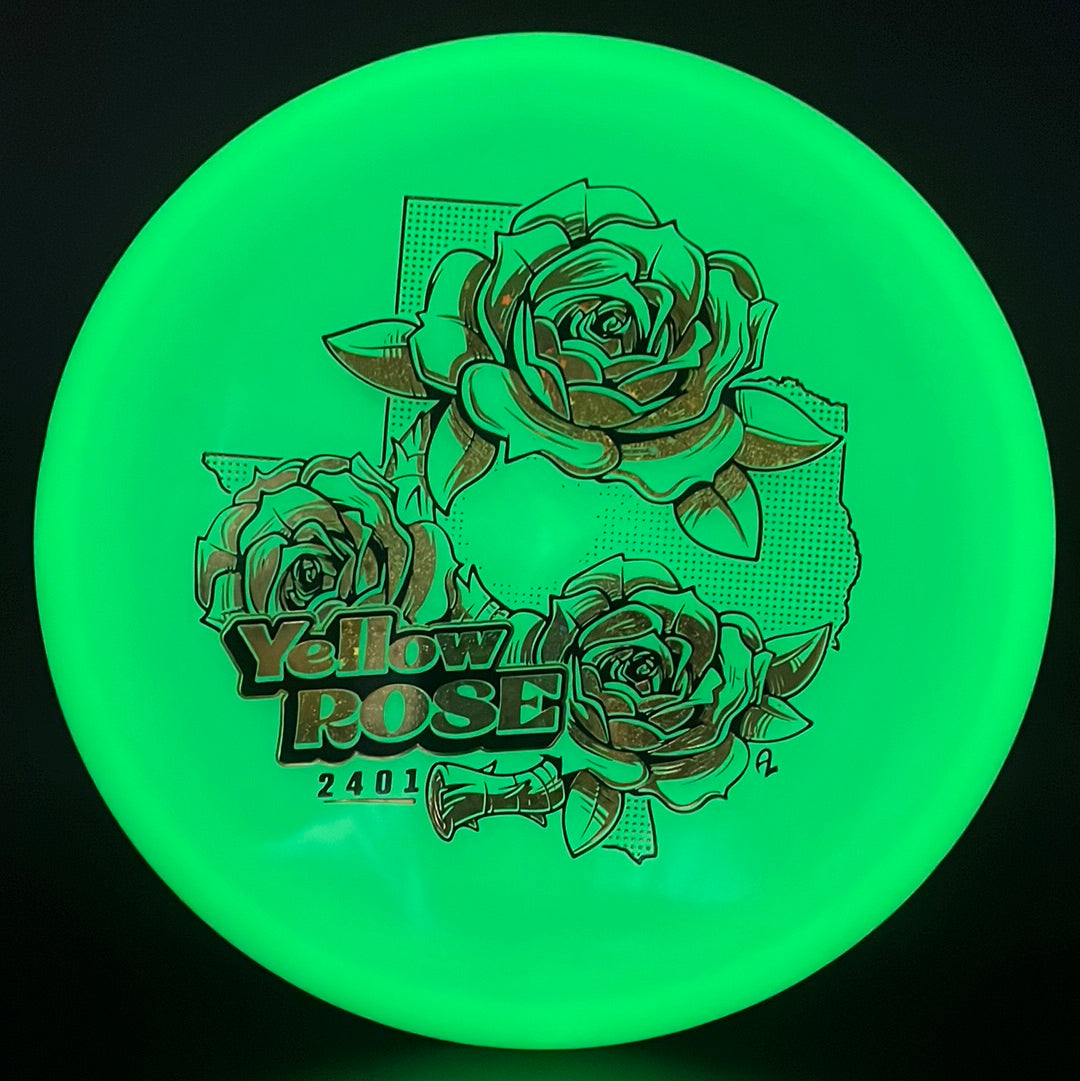 Bravo Glow Yellow Rose - First Run Lone Star Discs