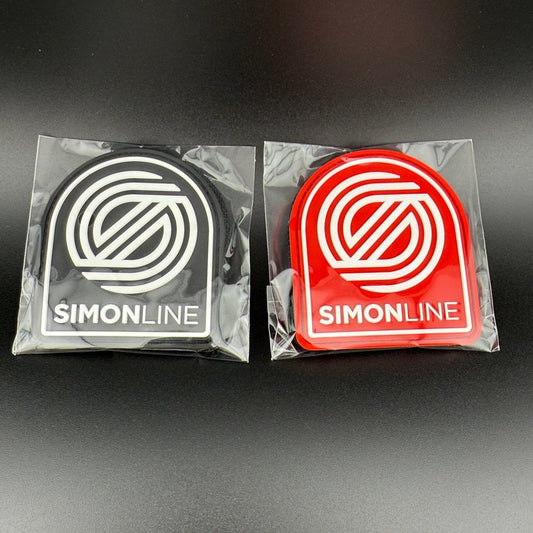 Simon Line PVC Patches Hook N Loop Backside MVP