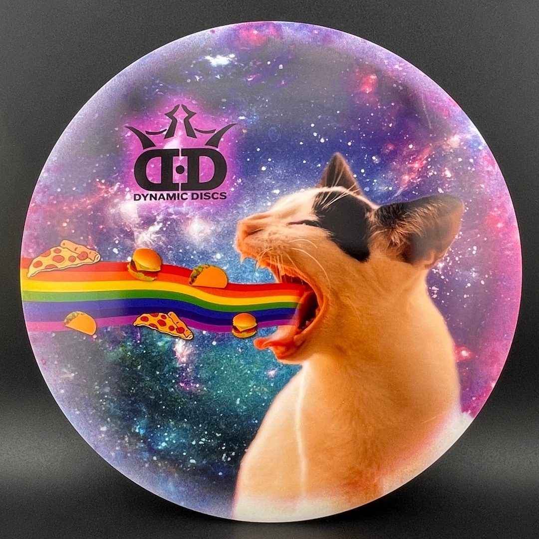 Fuzion Trespass - DyeMax - Space Kitty Rainbow Barf Dynamic Discs