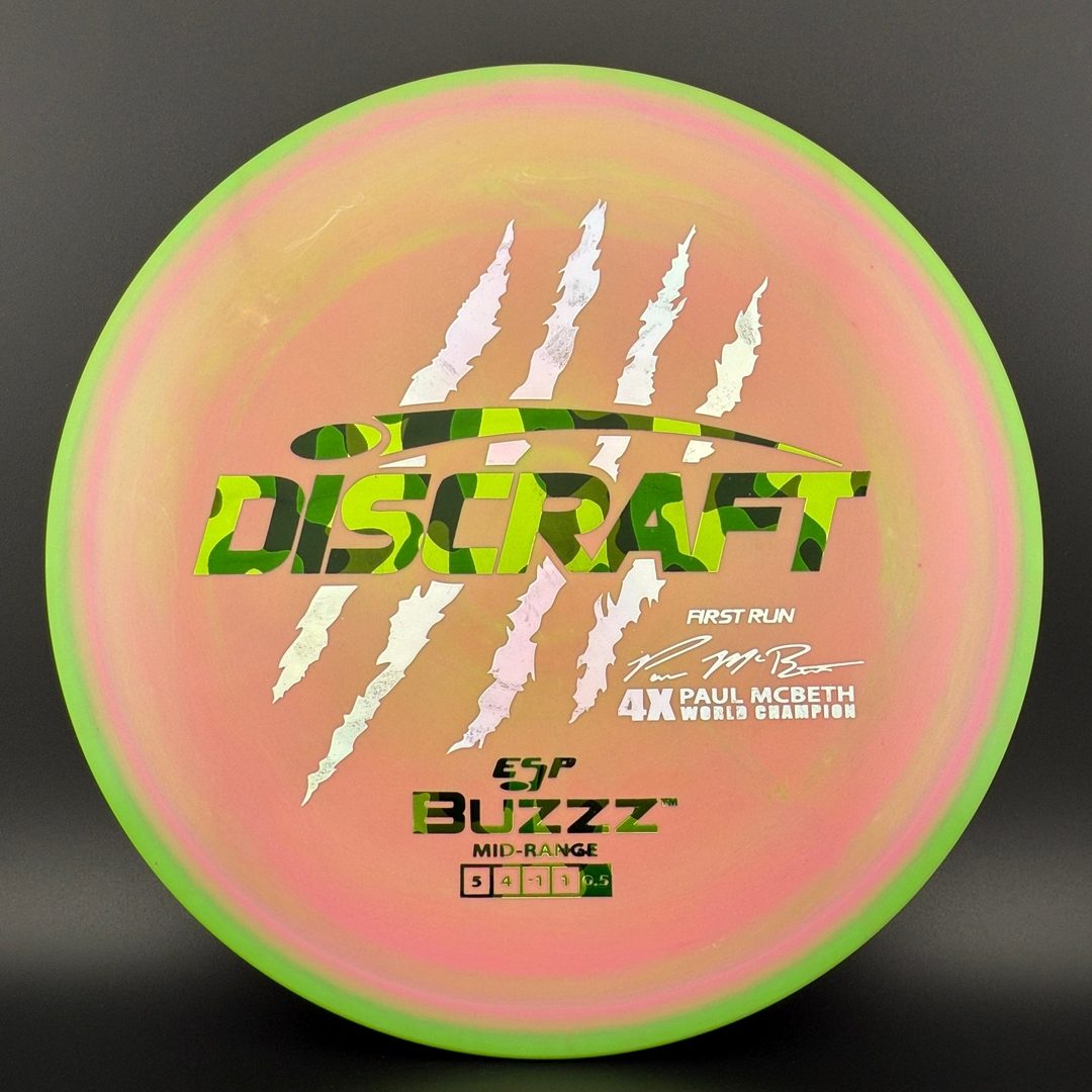 Swirly ESP Buzzz (First Run) - Paul McBeth 4x Claws - Watermelon