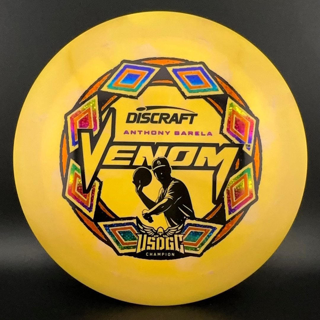 2025 USDGC Anthony Barela Swirl Venom "Pop Top" MINT Discs