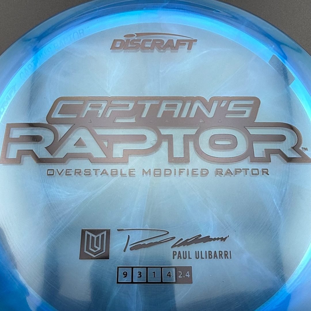 Special Z Blend Captain's Raptor - Paul Ulibarri 2025 Signature Series Discraft