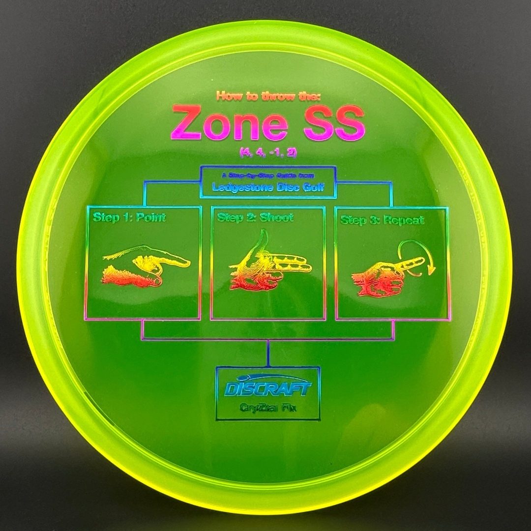 Cryztal Flx Zone SS - Step-By-Step - Ledgestone 2025 Discraft