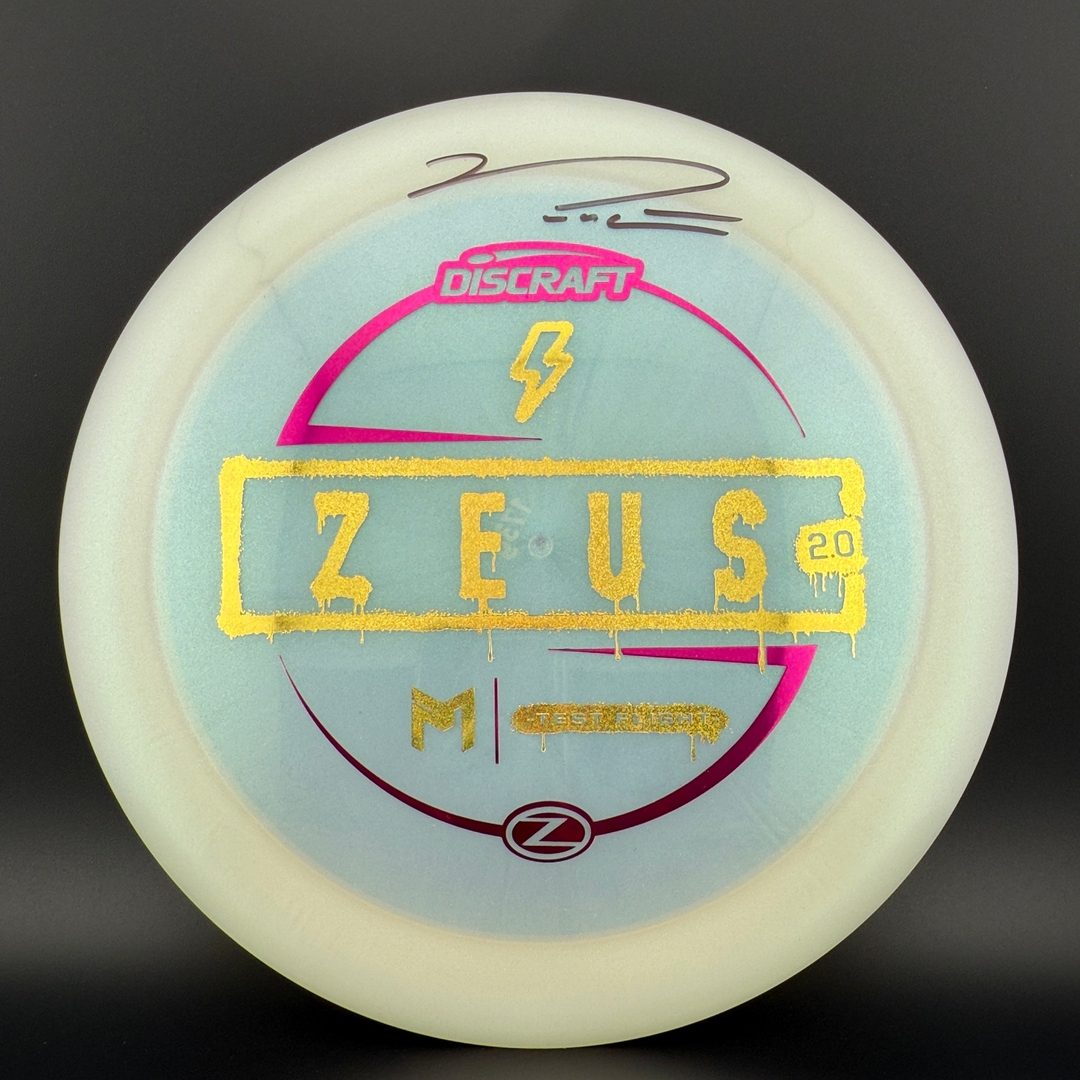 Colorshift Z Zeus 2.0 - Test Flight - Paul McBeth Autographed Discraft