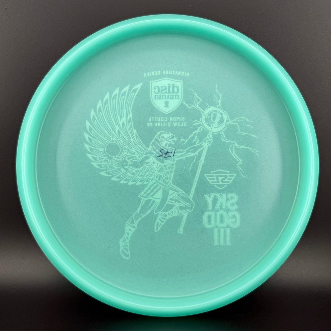 Color Glow C-Line P2 - Sky God III - Turquoise SG3 Simon Sig Series Discmania