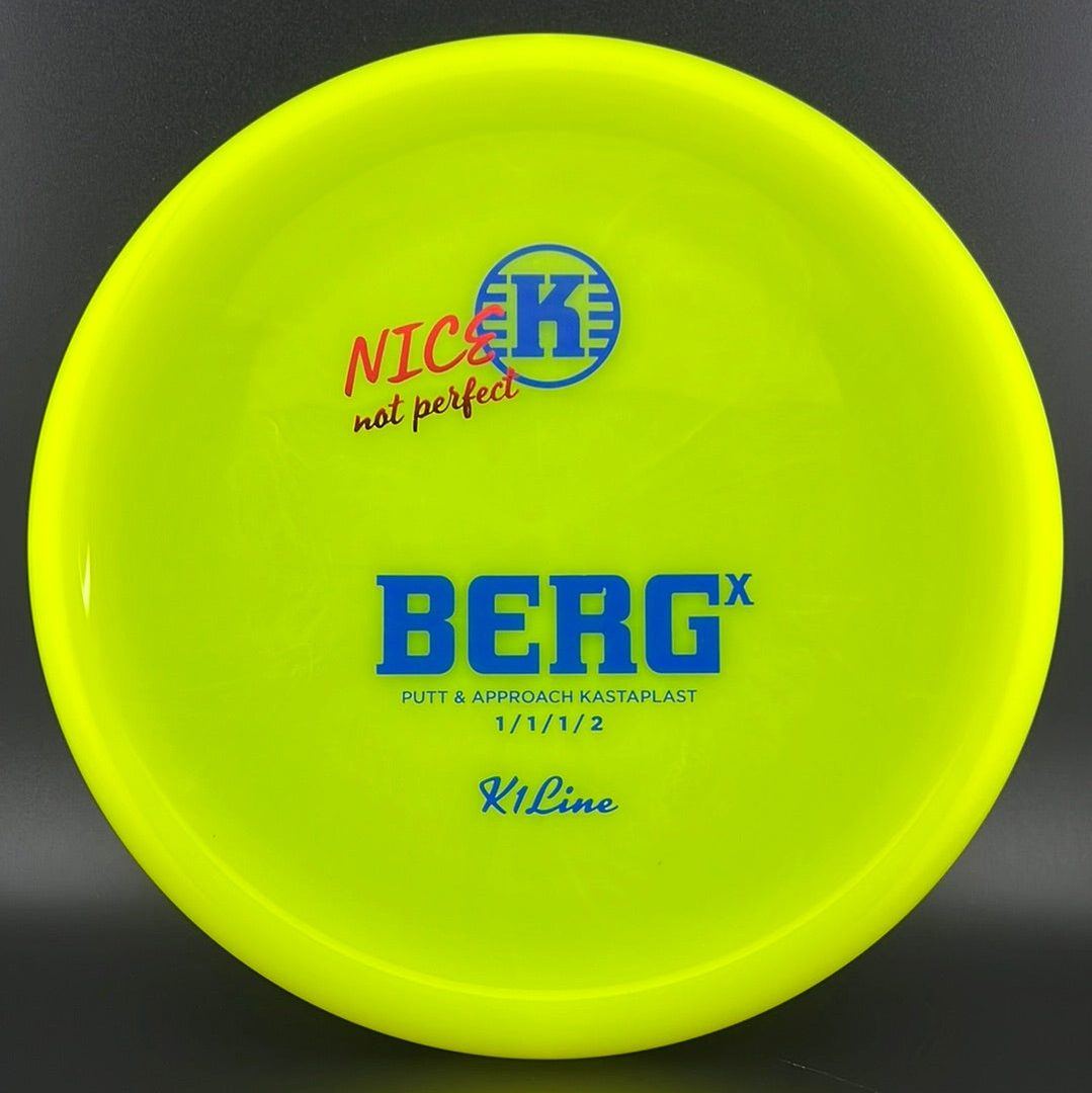 K1 Berg X - Chartreuse "Nice Not Perfect" X-Out Kastaplast