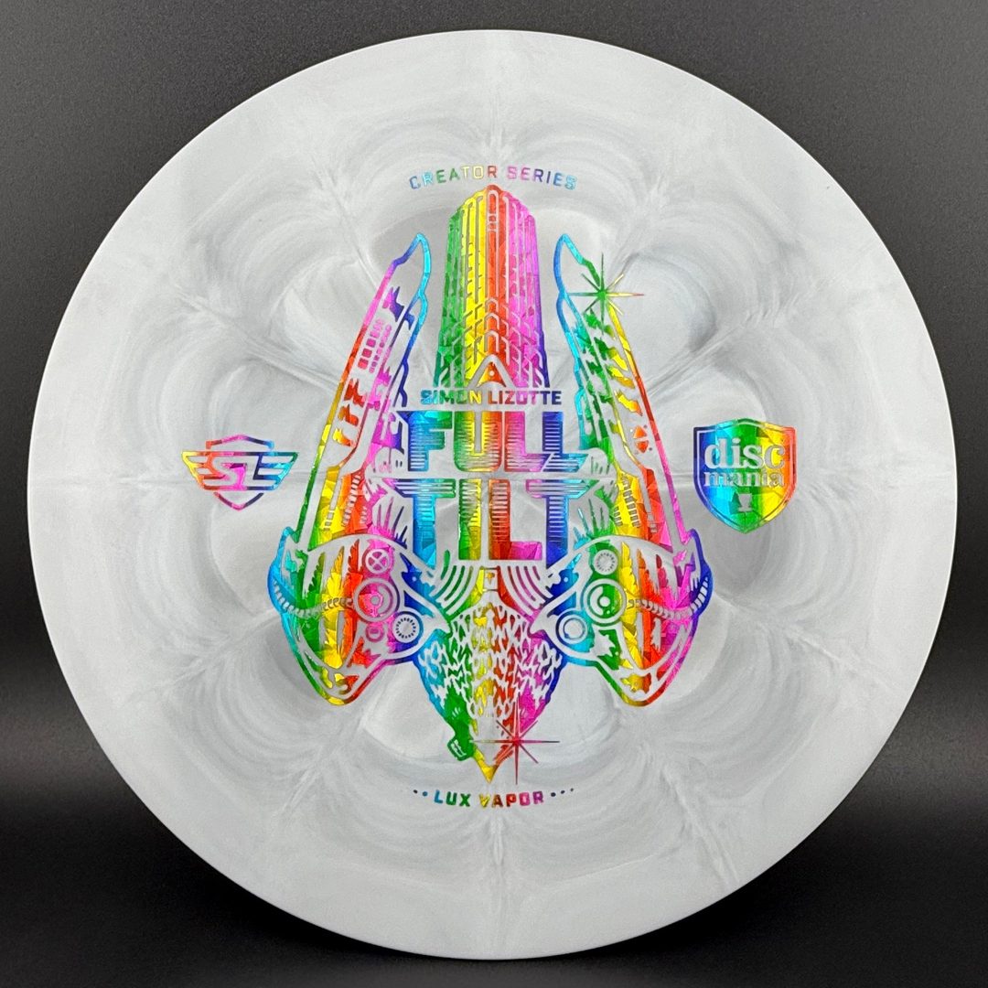 Lux Vapor Full Tilt - Simon Lizotte Creator Series - Gray / Rainbow Shatter Holo Discmania