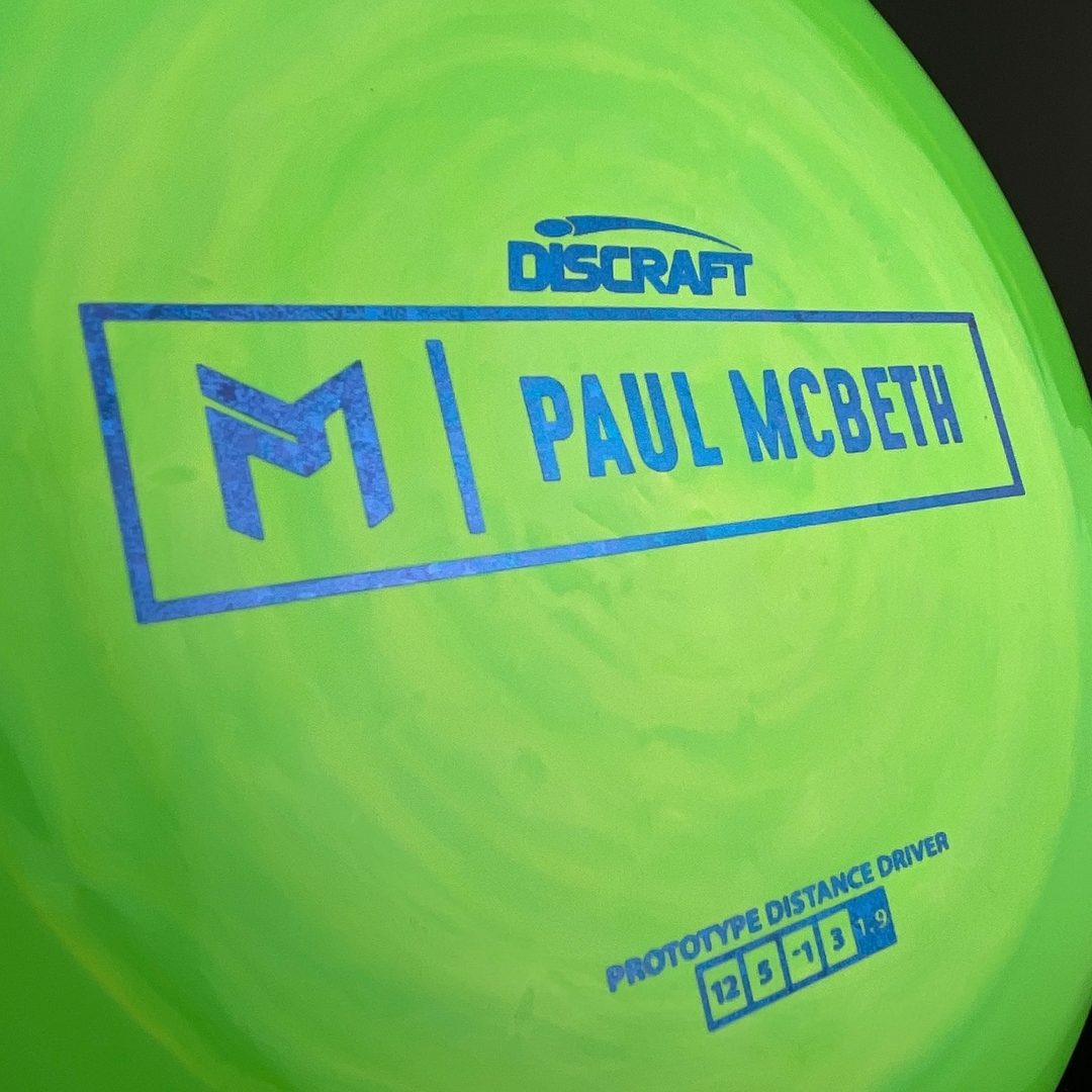 Prototype ESP Zeus / Kong - Paul McBeth Signature Disc - SUPER SWIRLY! Discraft