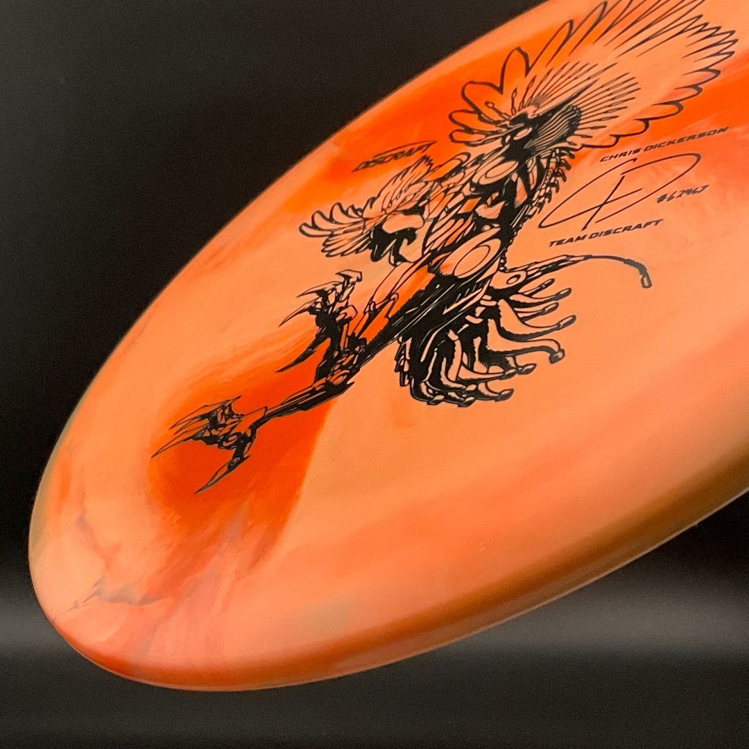 Swirl ESP Buzzz *Les White Stash* - 2022 Chris Dickerson Robot Chicken - Orange Peach Discraft