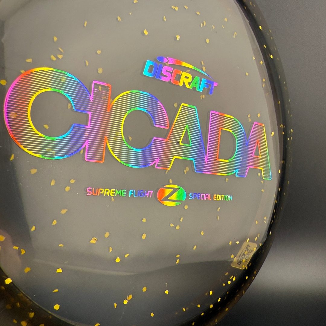 CryZtal Confetti Cicada - "Shredded Orange" Supreme Flight Open Discraft