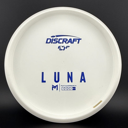 White ESP Luna - Bottom Stamp - Dyer's Delight Discraft