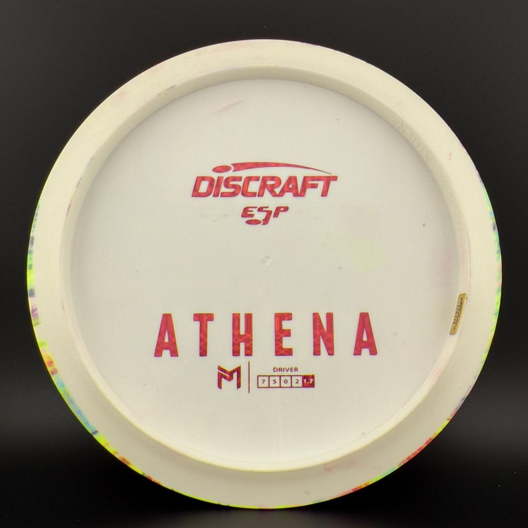 White ESP Athena - Greazy Dyed - Bottom Stamp Discraft