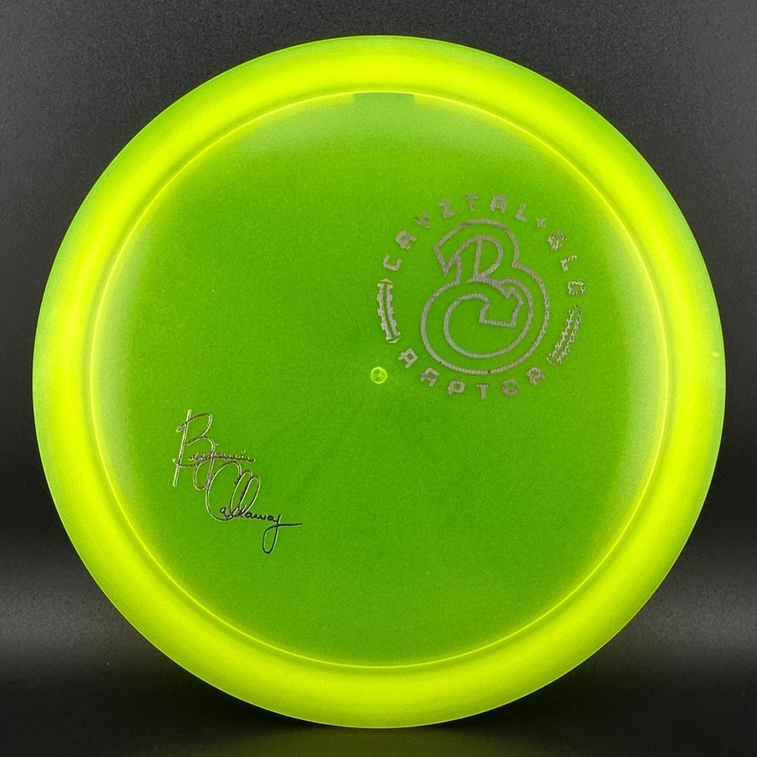 CryZtal Glo Raptor - Ben Callaway Discraft