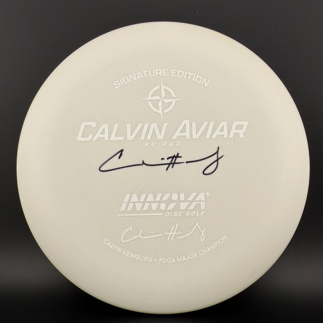 KC Pro Aviar - Calvin Heimburg Autographed White On White Innova