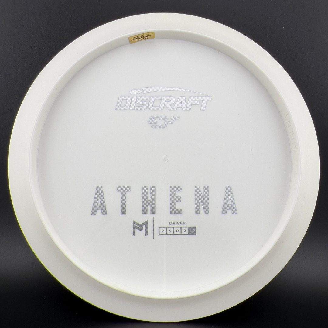 White ESP Athena - Bottom Stamp - Dyer’s Delight Discraft
