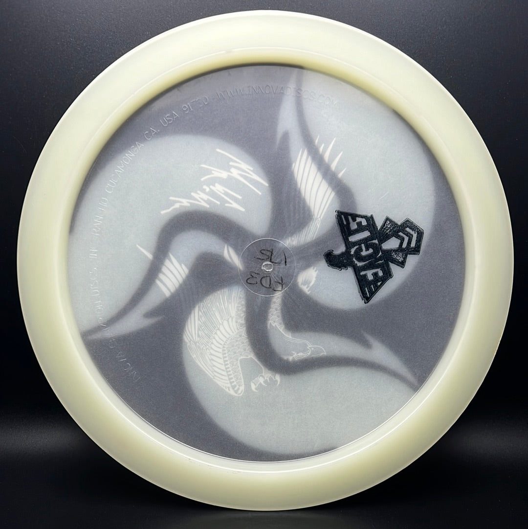 Glow C-line FD3 Penned Run *Eagle Stash* - Huk Dyed Eagle McMahon Stamp Discmania