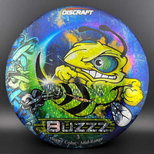 ESP FLX SuperColor Full Foil Buzzz - Holo Blue Chains Bee Discraft