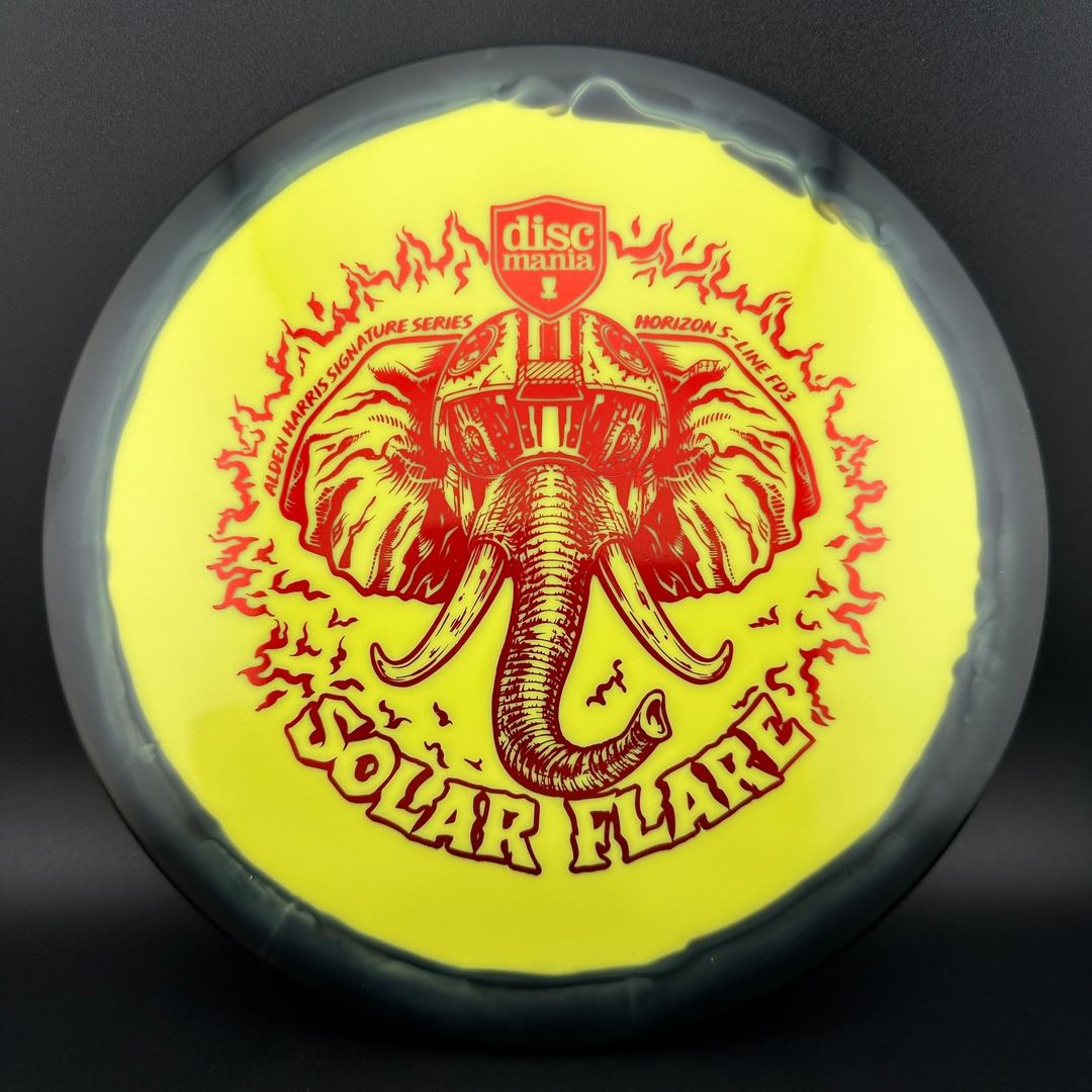 Horizon S-Line FD3 - Solar Flare - Alden Harris Signature Series Stamp by Manny Trujillo DROPPING OCTOBER 9TH @ 7 AM MST Discmania