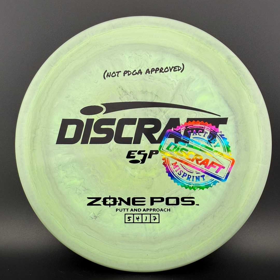 ESP Zone POS - April Fools - Factory Misprint *Not PDGA Approved Discraft